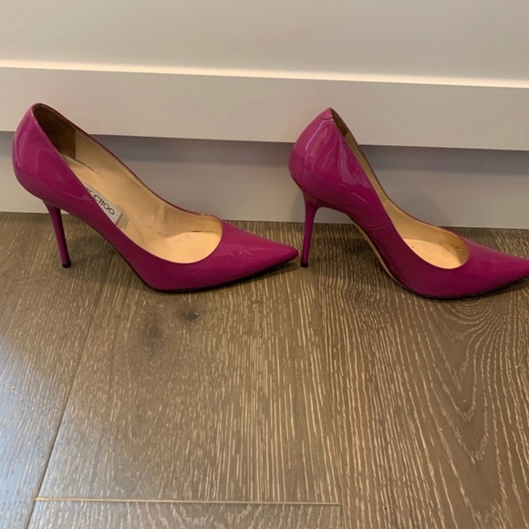 Jimmy Choo 💯% original  - Magenta Size 37/ US 7 - Picture 2 of 6
